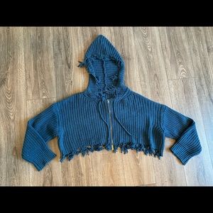 Cropped Zaful Zip-up hoodie